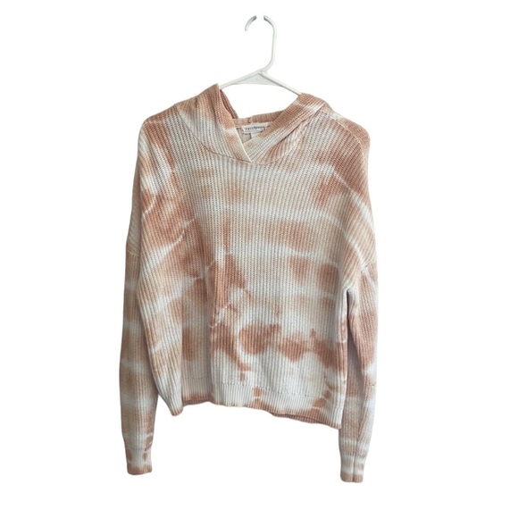 FULL TILT Knit tie dye sweater Womens size small orange and cream color​​​​​​​​ - Picture 2 of 7